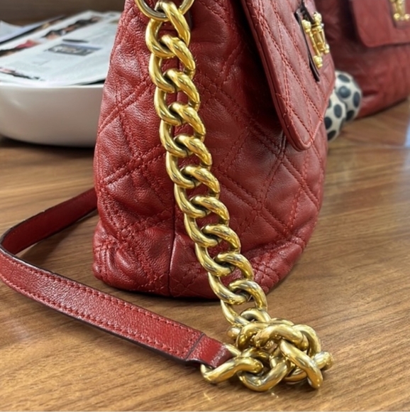 Marc Jacobs Large Single Quilted Bag - Cherry Red - Picture 4 of 13